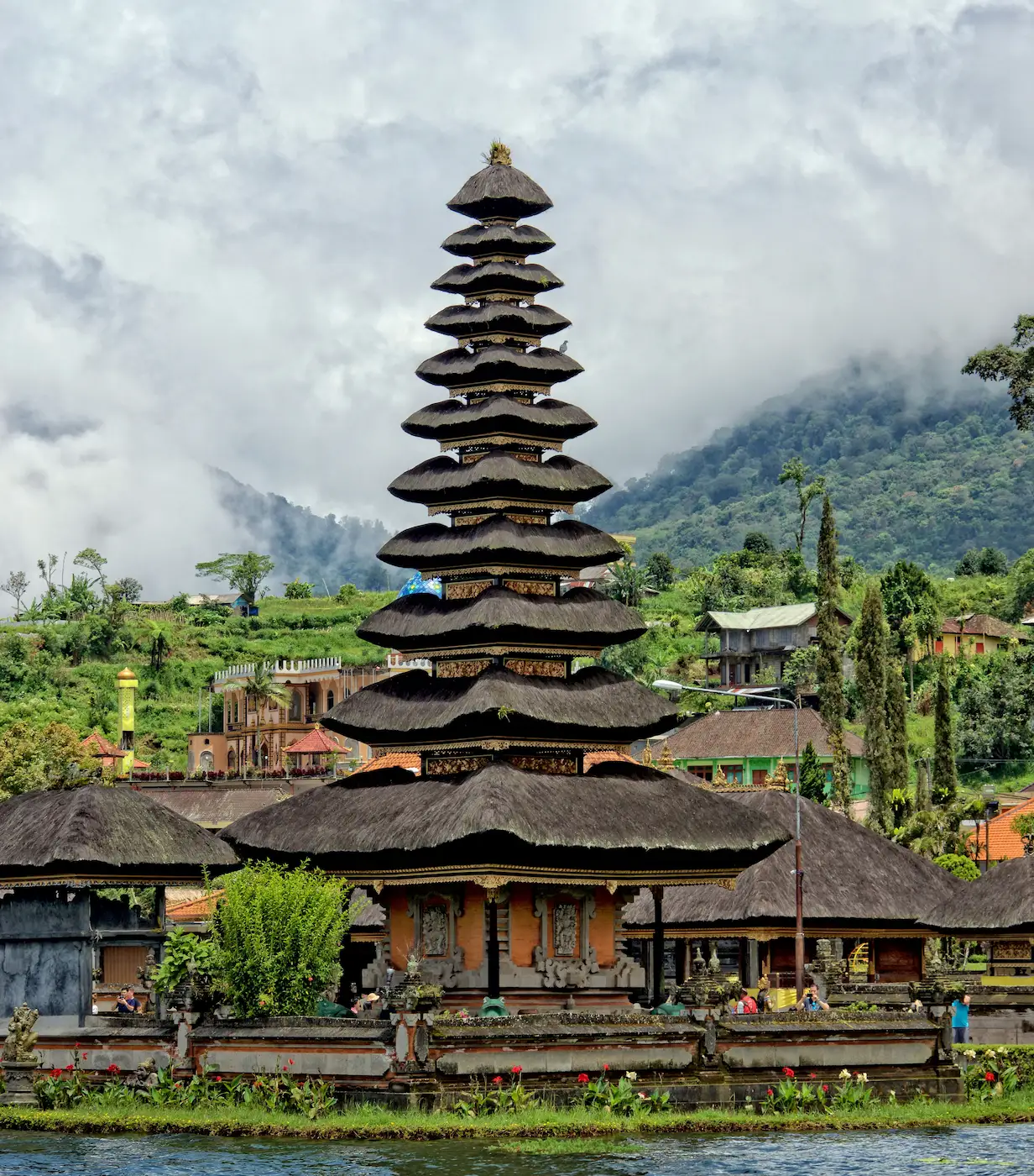 Meru Tower in Bali, a traditional pagoda-style temple